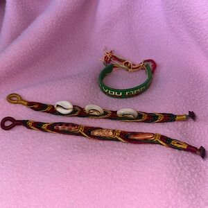 Set of 3 Jamaican Colorful Shell Bracelets🇯🇲